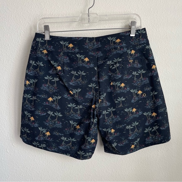 Marine Layer Beachy Palm Print Cordonado Swim Trucks Board Shorts - Picture 4 of 7